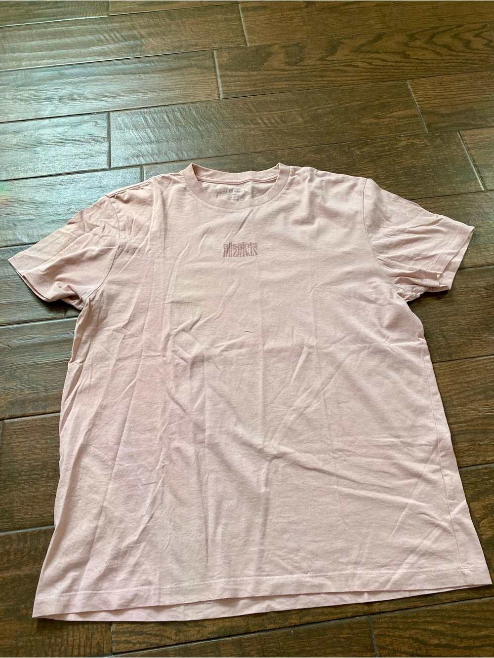 AllSaints relaxed-fit graphic crewneck t-shirt. It